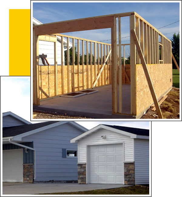 New Garage Construction in Appleon WI